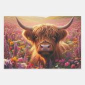 Verpackung für Decoupage 3 Whimsical Highlands Geschenkpapier Set (Vorderseite 2)