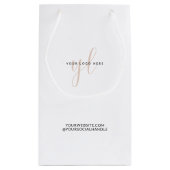 Verpackung für kleine Unternehmen - Logo-Markenbez Geschenktüte (Rückseite)