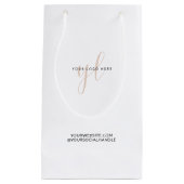 Verpackung für kleine Unternehmen - Logo-Markenbez Geschenktüte (Vorderseite)