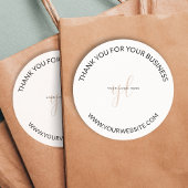 Verpackung für kleine Unternehmen - Logo-Markenbez Runder Aufkleber
