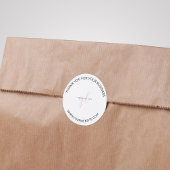 Verpackung für kleine Unternehmen - Logo-Markenbez Runder Aufkleber