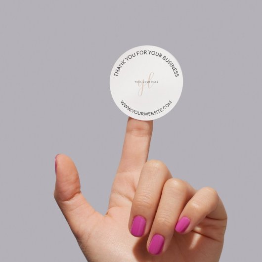 Verpackung für kleine Unternehmen - Logo-Markenbez Runder Aufkleber