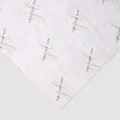 Verpackung für kleine Unternehmen - Logo-Markenbez Seidenpapier (Ausschnitt)