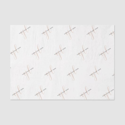 Verpackung für kleine Unternehmen - Logo-Markenbez Seidenpapier (Vorderseite)