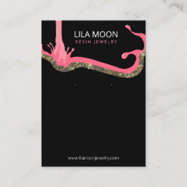 Verpackung für Resin Ohrringe Visitenkarte