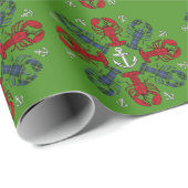 Verpackung Hummer-Schneeflocke-Anker N.S. Geschenkpapier (Rolleneckpunkt)