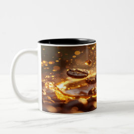 Verpackung, Kaffee-Banner, Stock-Video-Thumbnails. Zweifarbige Tasse