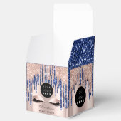 Verpackung Logo Rose Tropfen Navy Beauty Box Geschenkschachtel (Geöffnet)