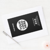 Verpackung Logo Trendy Shipping Box Siegel Label Rechteckiger Aufkleber (Umschlag)