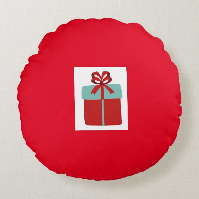 Verpackung Pilze Rundes Kissen (Vorderseite)