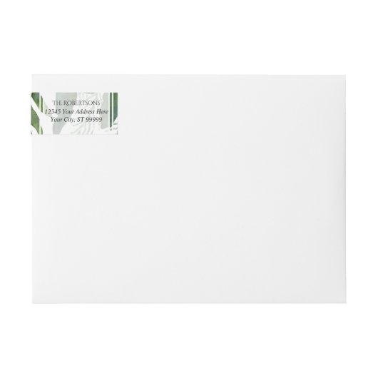 Verpackung um Farn-Waldlaub-Smaragdhochzeit (Vorderseite)