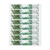 Verpackung um | Farn-Waldlaub verlässt Hochzeit (Bogen)