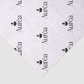 Verpackung von Firmenlogos Seidenpapier (Ausschnitt)