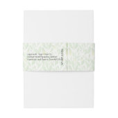 Verpackung von Olivenöl Artistische Seife Einladungsbanderole (Rückseitenbeispiel)