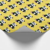 Verpackung von Papier-Panda Bären Geschenkpapier (Ecke)