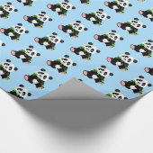 Verpackung von Papier-Panda Bären Geschenkpapier (Ecke)