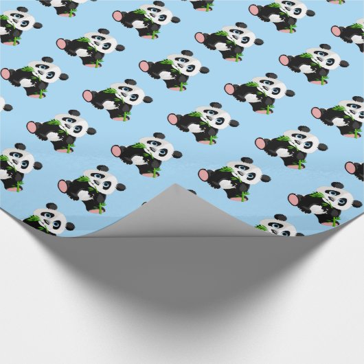 Verpackung von Papier-Panda Bären Geschenkpapier (Ecke)