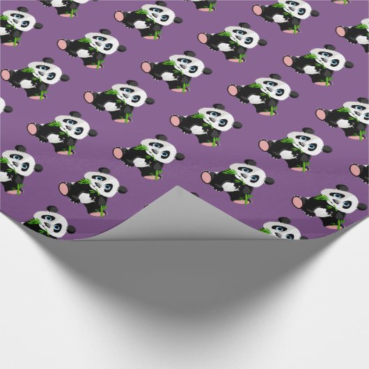 Verpackung von Papier-Panda Bären Geschenkpapier (Ecke)