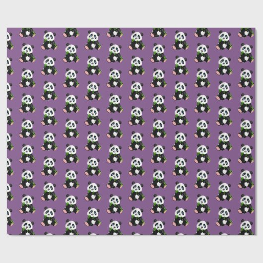Verpackung von Papier-Panda Bären Geschenkpapier (Flach)