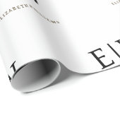 Verpackung von Unternehmen mit weißer schwarzer Ma Geschenkpapier (Rolleneckpunkt)