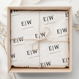 Verpackung von Unternehmen mit weißer schwarzer Ma Seidenpapier