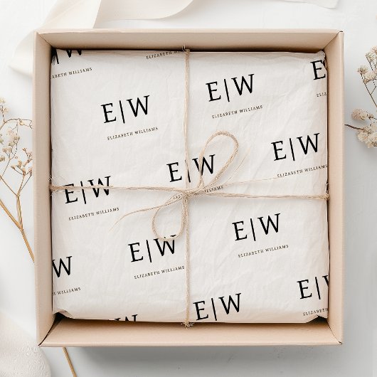 Verpackung von Unternehmen mit weißer schwarzer Ma Seidenpapier