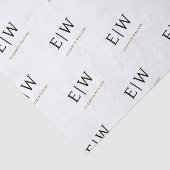 Verpackung von Unternehmen mit weißer schwarzer Ma Seidenpapier (Ausschnitt)