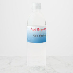 Verpackung Wasserflaschenetikett