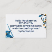 Verpackungen aus niedlichem Vogelhahn Visitenkarte (Rückseite)