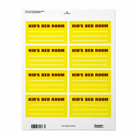 Verpackungen bewegen - Labels organisieren - Kinde (Vorne)