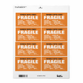 Verpackungen beweglicher organisierender Etiketten (Vorne)