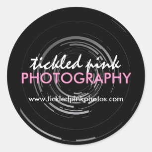 Verpackungs-Labels für Fotografen Runder Aufkleber