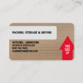 Verpackungs-, Lager- und Beförderungsunternehmen Visitenkarte (Vorderseite)