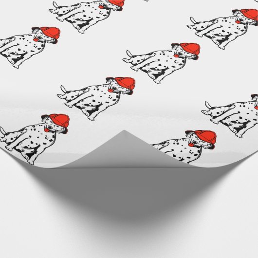 VERPACKUNGS-PAPIER-DALMATINERFIREDOG GESCHENKPAPIER (Ecke)