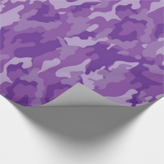 Verpackungs-Papier der Armee-Tarnungs-(lila Farbe) Geschenkpapier (Ecke)