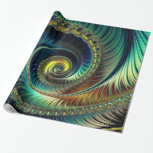 Verpackungs-Papier der Fraktal-Kunst-42 Geschenkpapier (Ungerollt)