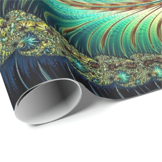 Verpackungs-Papier der Fraktal-Kunst-42 Geschenkpapier (Rolleneckpunkt)