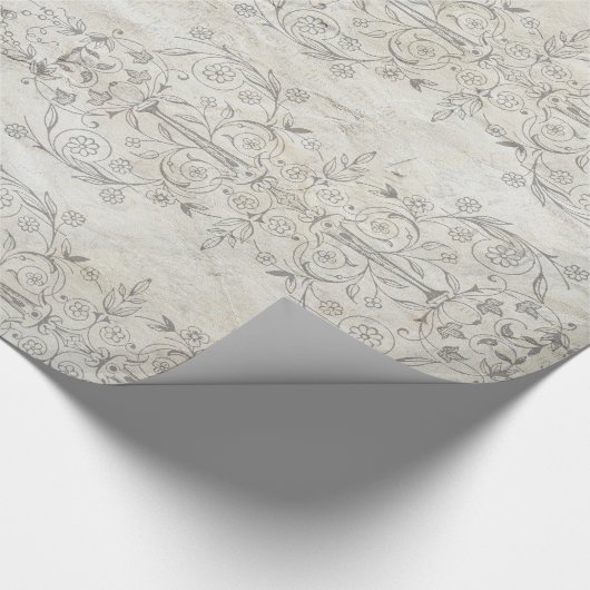 Verpackungs-Papier der Vintages Shabby Geschenkpapier (Ecke)