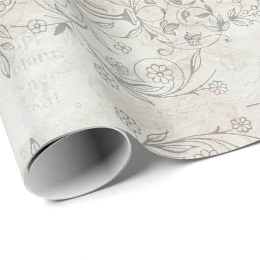 Verpackungs-Papier der Vintages Shabby Geschenkpapier (Rolleneckpunkt)