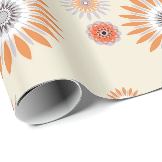 Verpackungs-Papier des Blumen-Muster-4 Geschenkpapier (Rolleneckpunkt)
