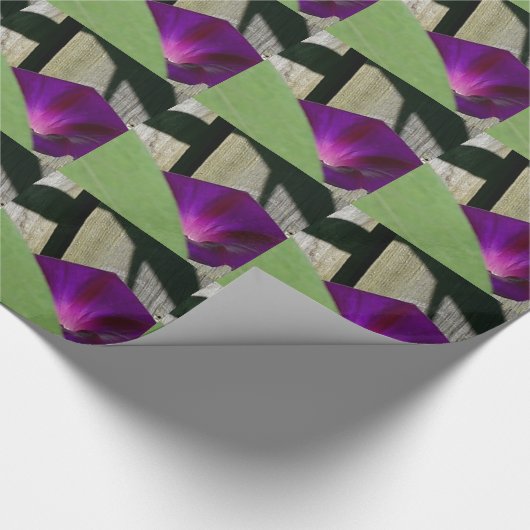 Verpackungs-Papier mit Winden-Blumen Geschenkpapier (Ecke)