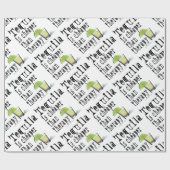 VERPACKUNGS-PAPIER, TEQUILA IST BILLIGER ALS GESCHENKPAPIER (Flach)