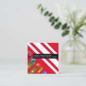 VERPACKUNGS-Spritzlackierverfahreneinbrennen des Quadratische Visitenkarte (Stehend Vorderseite)