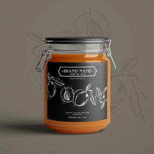 Verpackungsdesign für Apricot-Marmelade Schaumweinetikett