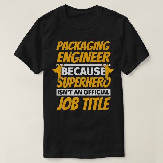 VERPACKUNGSENGINEER Funny Spaß Geschenk T-Shirt (Design vorne)