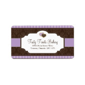 Verpackungsetiketten für Bäckereien Adressaufkleber (Vorne)