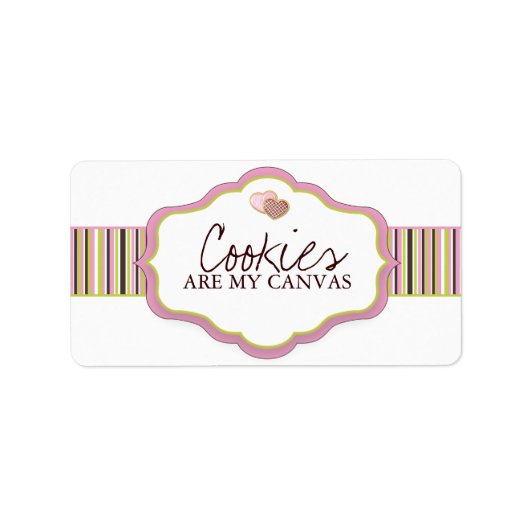 Verpackungsetiketten für Bäckereien Adressaufkleber (Vorne)