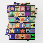 Verpackungsfolien für Collage Geschenkpapier Set (Beispiel)