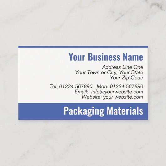 Verpackungsmaterial QR Code Business Card Visitenkarte (Vorderseite)