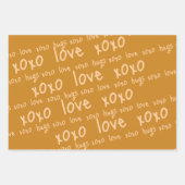 Verpackungspapier Blätter Valentine Liebe Schläge  (Vorderseite 2)